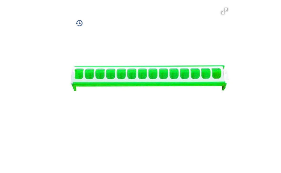 CHICK A FEEDER PLASTIC GREEN 50CM LONG