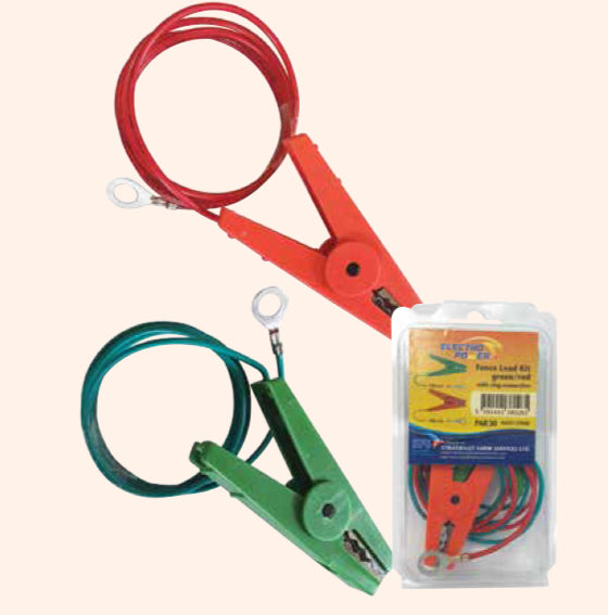 Earth and Fence Leads For battery Fencer