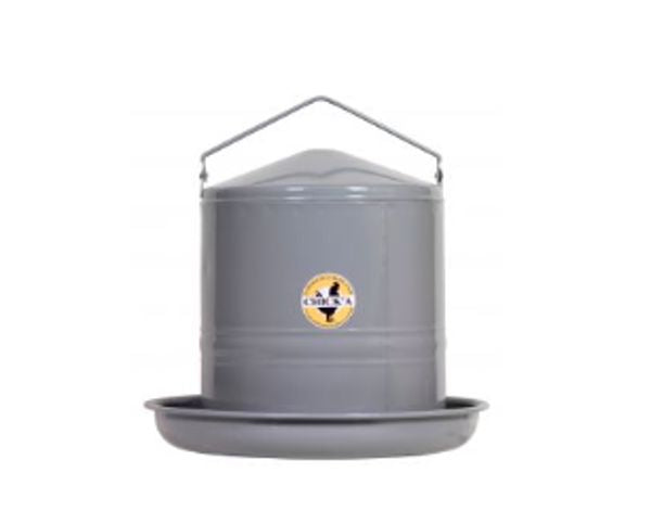 CHICK A DRINKER ENAMEL GREY 10L - Whyte Agri