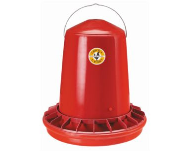 CHICK A FEEDER PLASTIC RED TOP 12LTR 10/12KG - Whyte Agri