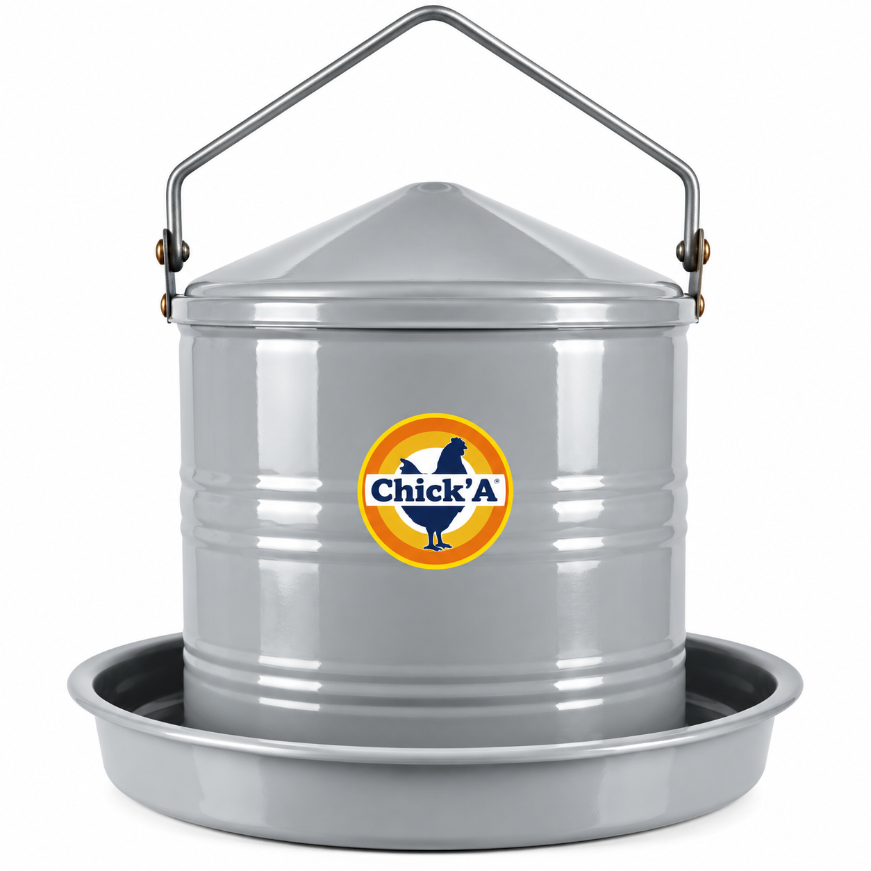 Chick’A Enamel Grey Poultry Drinker 3L
