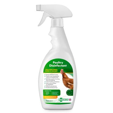 AQUEOS POULTRY DISINFECTANT SPRAY 750ML - Whyte Agri
