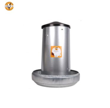 CHICK A FEEDER GALVANISED + PLASTIC COVER 40LTR