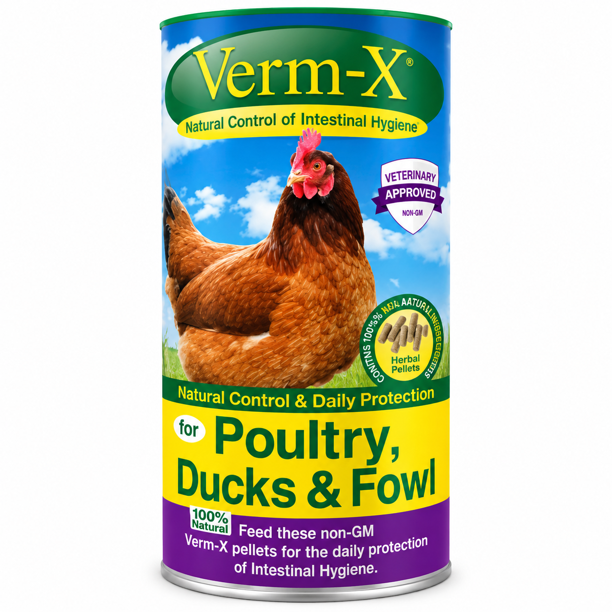 Verm-X Poultry Pellets 250g | Natural Gut Health | Whyte Country Supplies