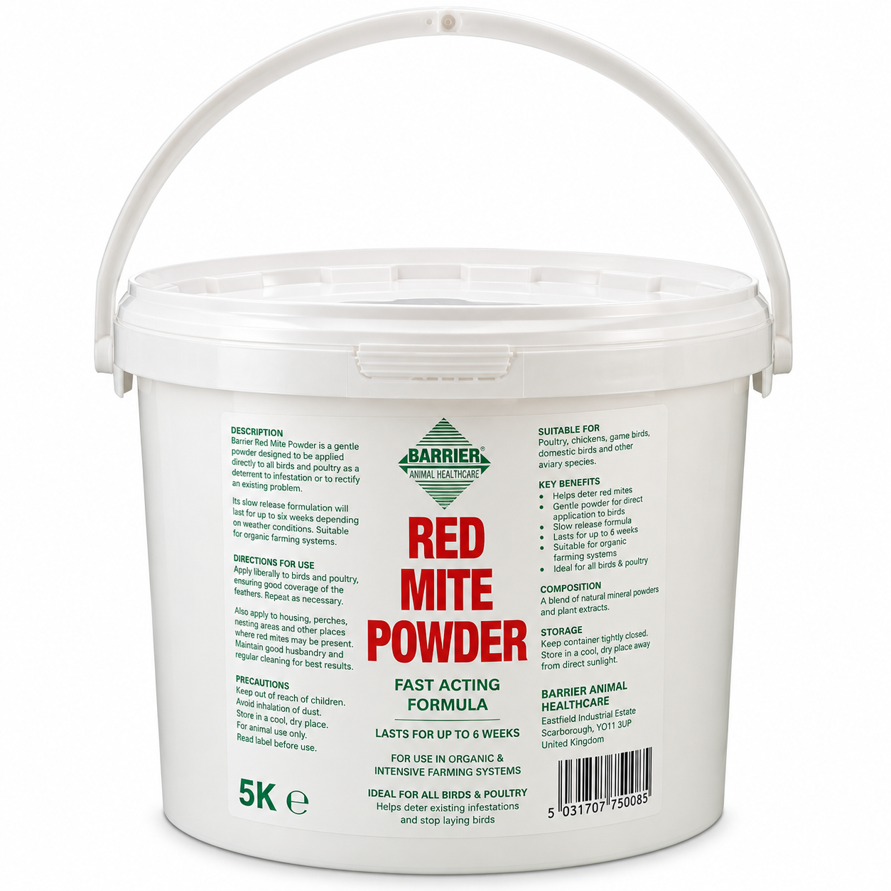 Barrier Red Mite Powder 5kg – Poultry Mite