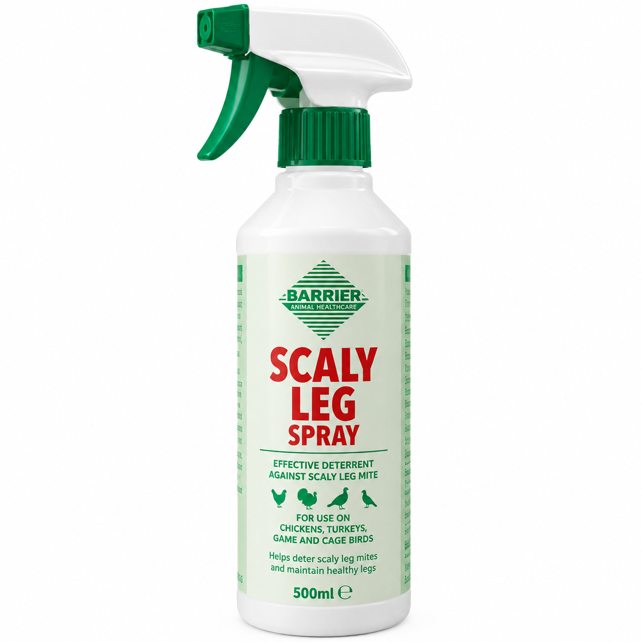 Barrier Scaly Leg Spray 500ml – Poultry Leg Mite Treatment