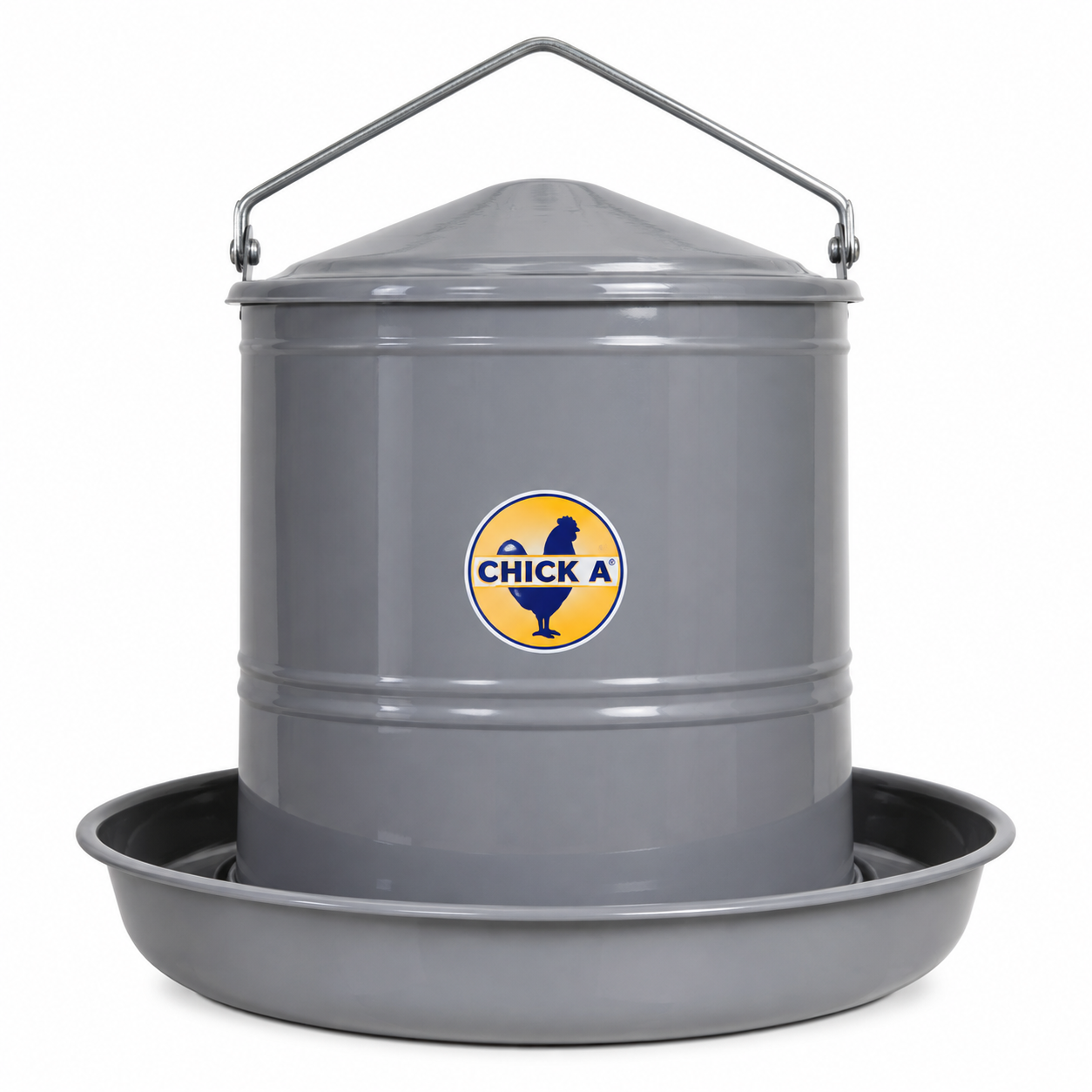 Chick A Enamel Grey Poultry Drinker – 10L