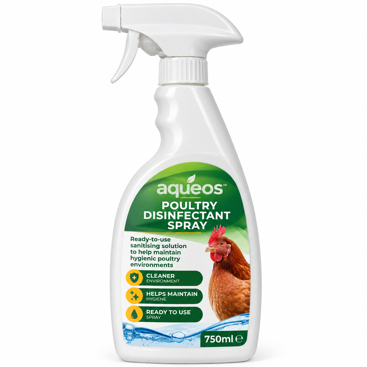 Aqueos Poultry Disinfectant Spray 750ml