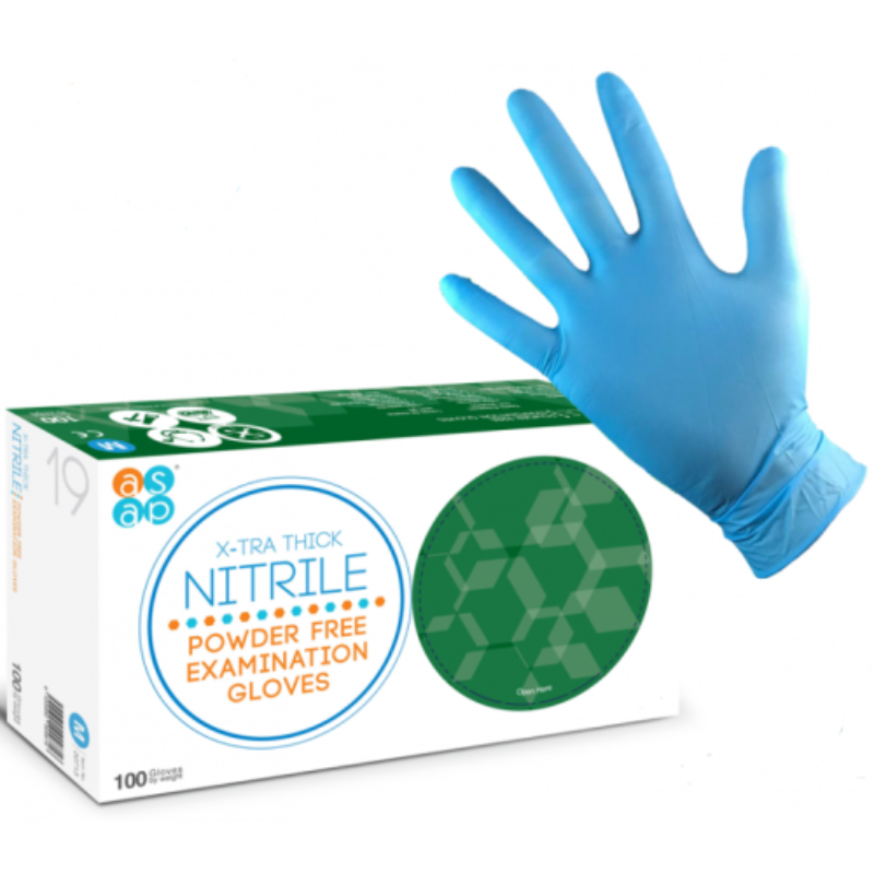 Extra Thick Blue Nitrile Glove