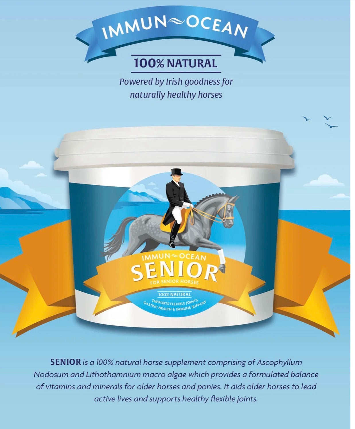 IMMUN-OCEAN SENIOR Premium Nutrition Supplement for Older Horses and Ponies 5kg